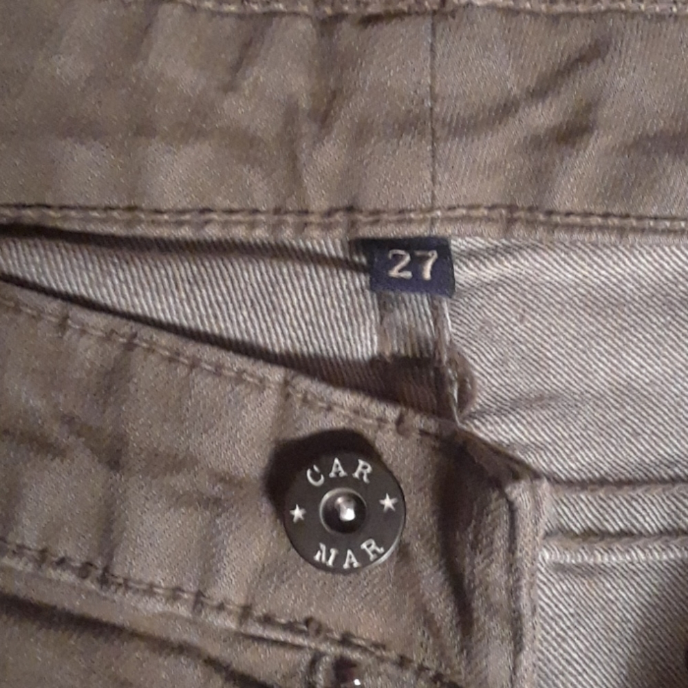 NWOT, CARMAR skinny jeans, 27, khaki… - Picture 3 of 4
